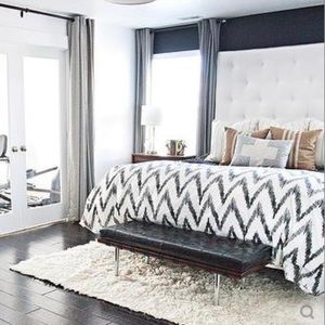 West Elm king size duvet cover